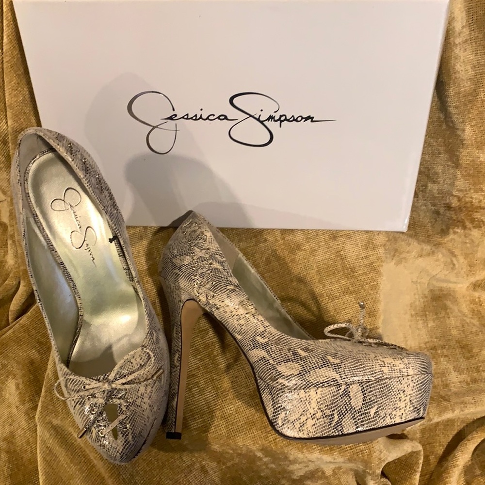 Jessica Simpson Snakeskin Heels